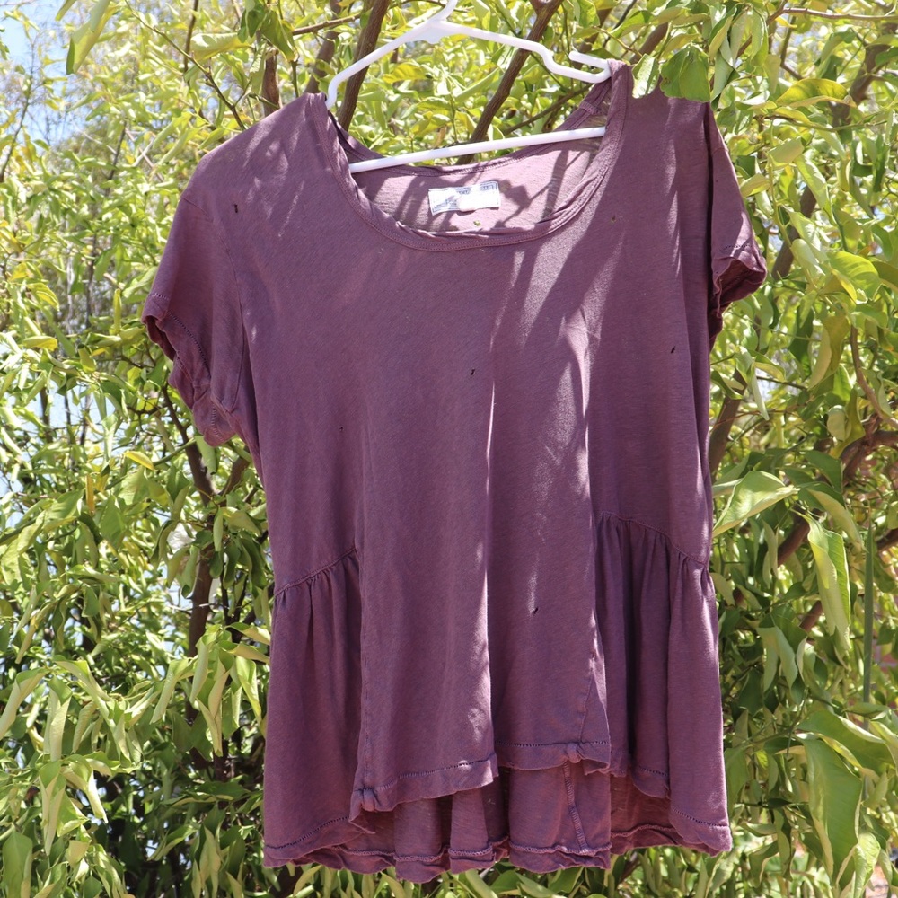 Current/ Elliott The Girlie Navue Distressed Tee